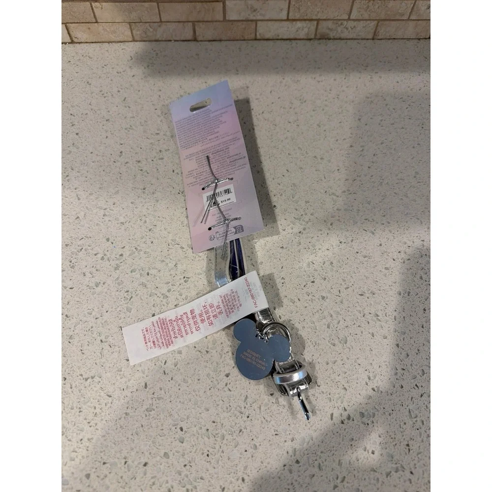 Disney100 Dog Collar Small 11-14 Up To 20 Lbs Silver Reflective Disney Pet NEW